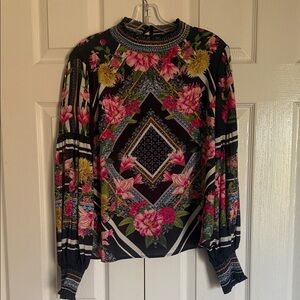 Jealous Tomato Black Floral Blouse
